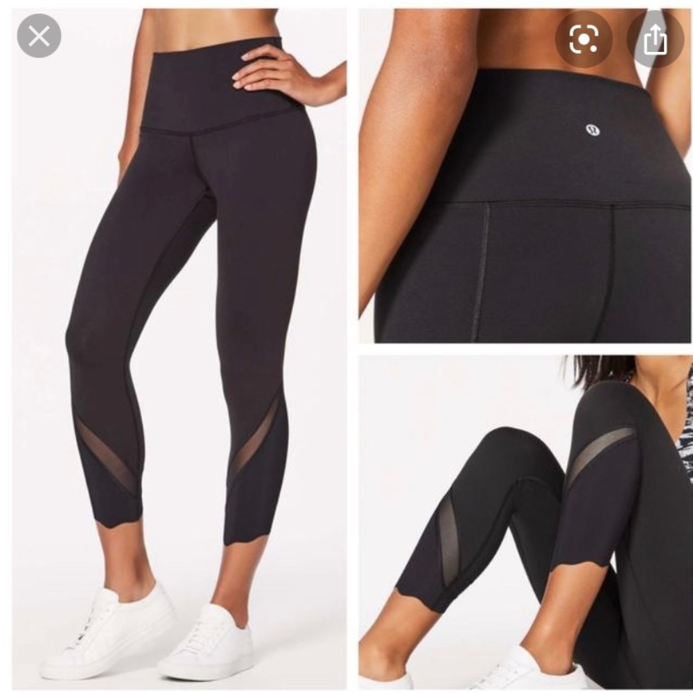 Lululemon Wunder Under II scalloped crops! ❤️❤️